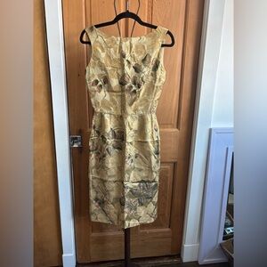 Vintage Floral Sleeveless Dress